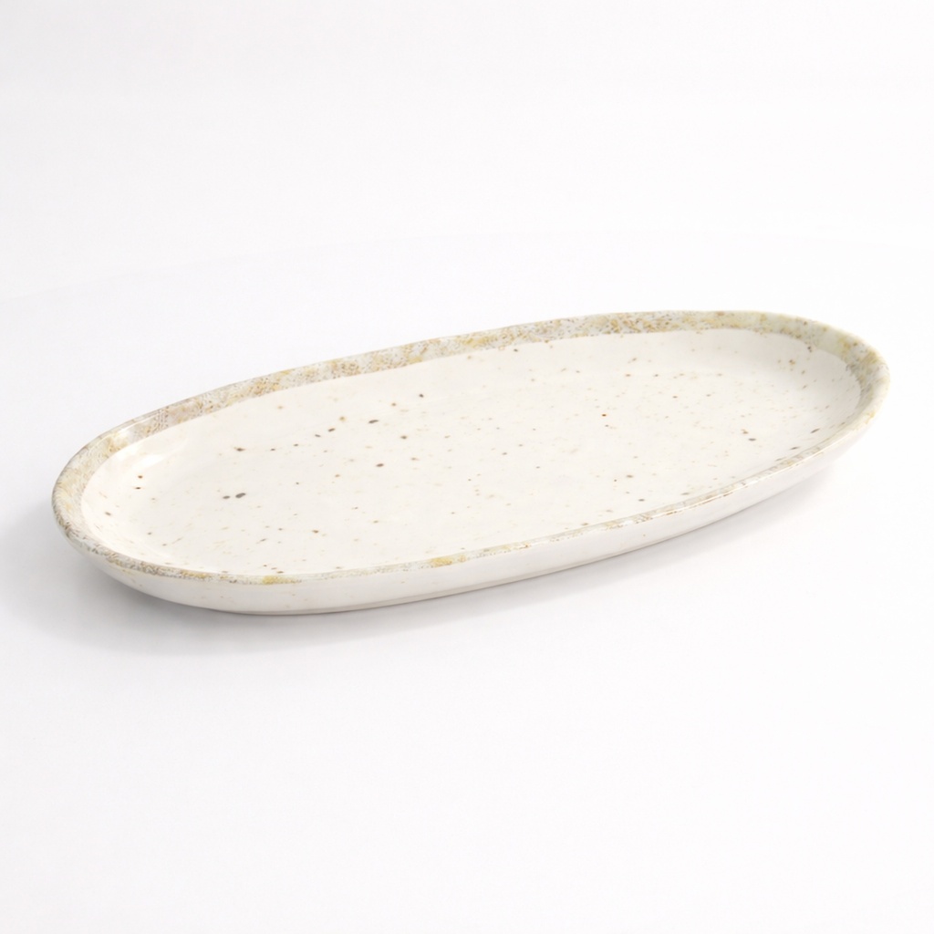 Melamine Earthware Oval Plate 25.4x13x2.9cm R45110 12/24