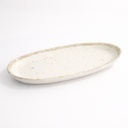 Melamine Earthware Oval Plate 25.4x13x2.9cm R45110 12/24