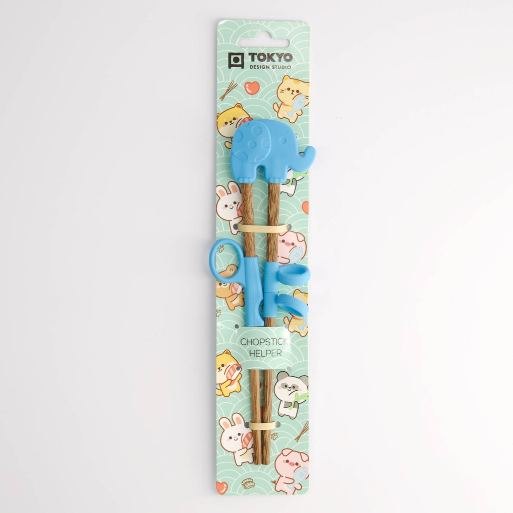 Children Chopsticks Elephant 20cm Blue 18385 6/240