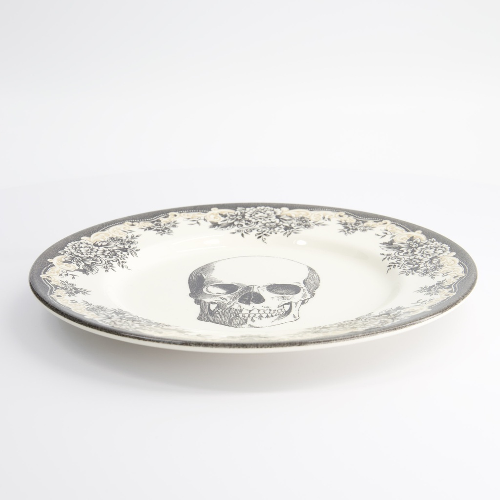 Skull Design Bald Skull Plate 28x2.3cm 20180 6/6