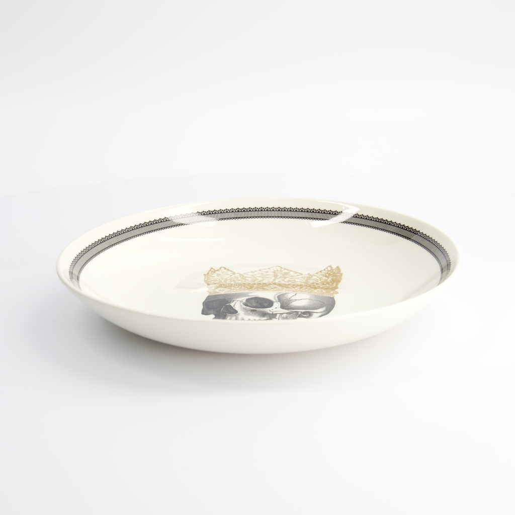 Skull Design Crown Pasta Bowl 24.5x3.5cm 1000ml 20190 6/6