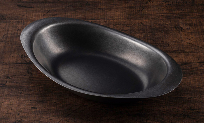 CP Vintage Black Curry Plate 27.3x16.3x4.8cm 067112