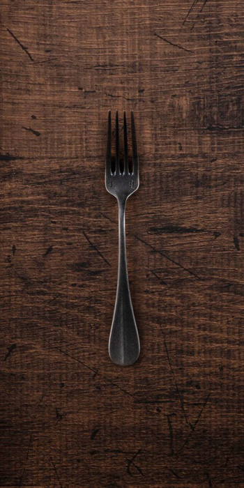 CP Vintage Black Baguette Classic Dessert Fork 15cm 557064 (N!)