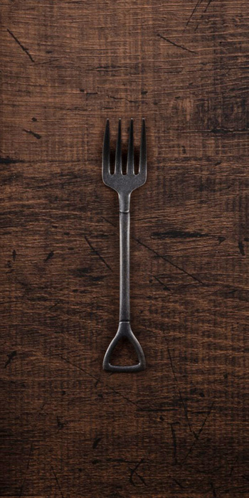 CP Vintage Black Shovel Fork M 14.3cm 557293