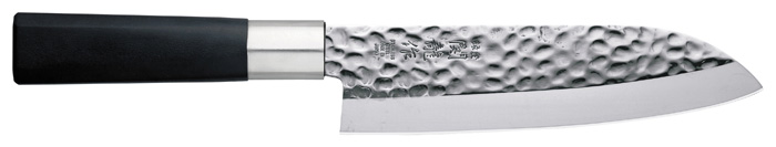 Knife Stainless Steel Santoku 165mm Hammered Style SRHP100 1/60