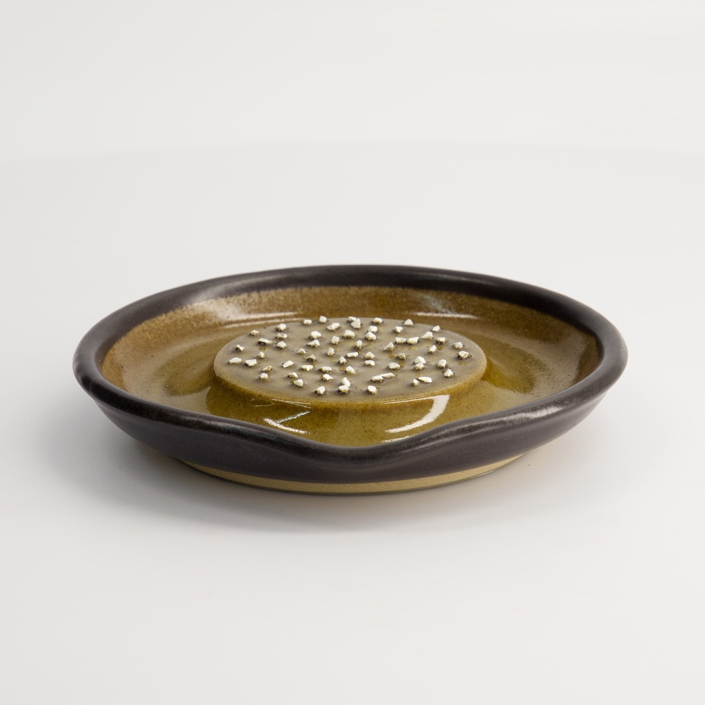 Kitchen Grater Plate Motoshige Medium Stoneware 15.5x8.5x14.5cm Black MJ-026B 1/20