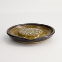 Kitchen Grater Plate Motoshige Medium Stoneware 15.5x8.5x14.5cm Black MJ-026B 1/20