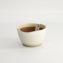 Kitchen Mortar Suribachi Bowl Small W/Non Slip Base 12x6.5x11cm White MJ-017W 1/18