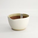 Kitchen Mortar Suribachi Bowl Medium W/Non Slip Base 15.5x8.5x14.5cm White MJ-018W 1/8