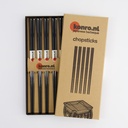 Konro Grill Chopstick Set/5 Stainless Steel Black  17906 1/200