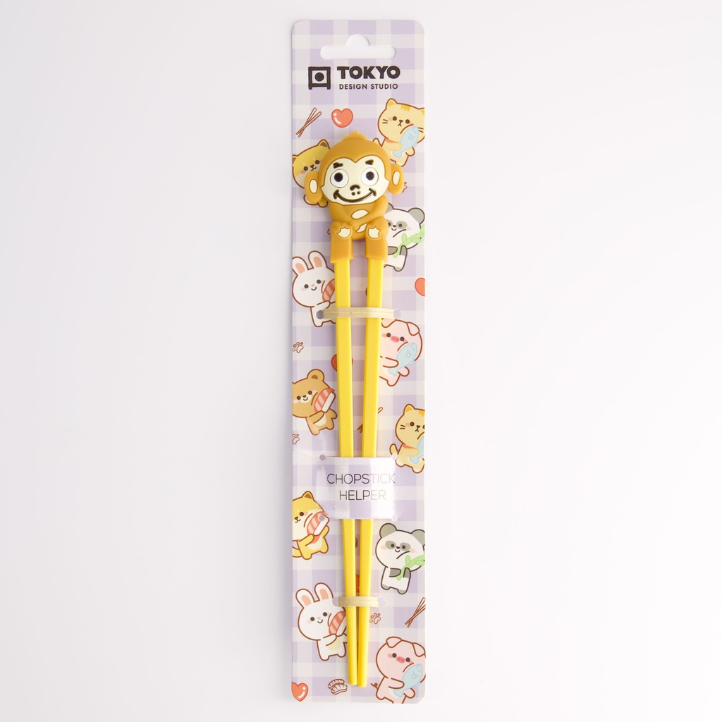 Children Chopsticks Monkey Light Brown 22cm 20731 6/240