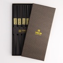 Chopstick Giftset/5 Square Black 8221 1/100