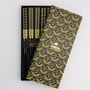 Chopstick Giftset/5 Black Gold 294A 21292 1/100