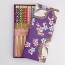Chopstick Giftset/5 Dark Blue Sakura 2922A  21301 1/100