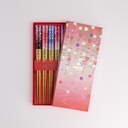 Chopstick Giftset/5 Flowers  2918A 21314 1/100