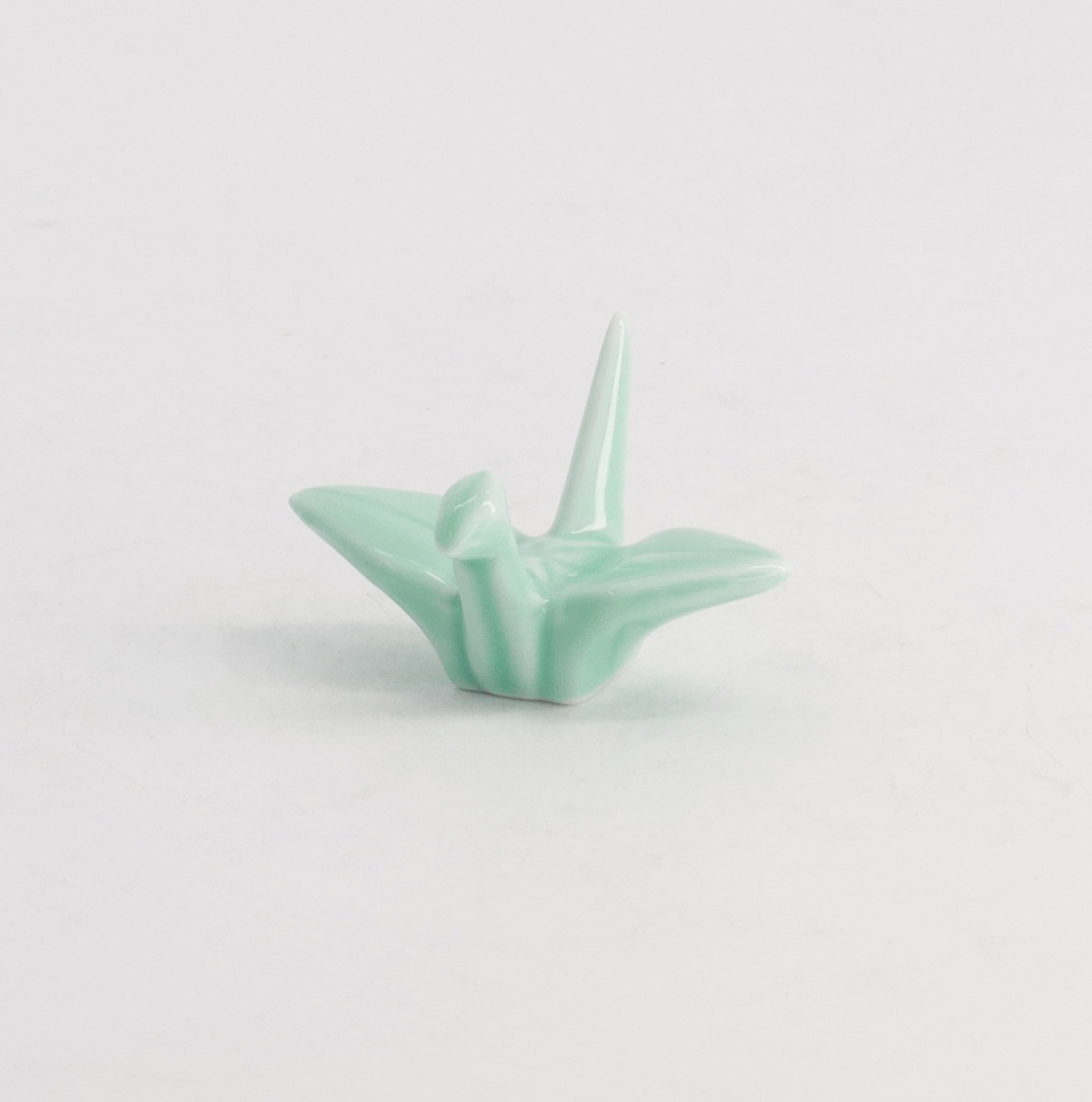 Chopsticks Rest Crane Green D7-3 12/480