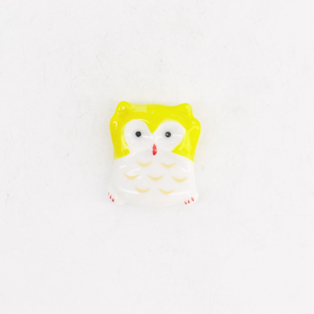 Chopsticks Rest Owl Yellow D17-2 12/480
