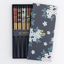Chopstick Giftset/5 Cherry Blossom Blue 17948 1/100