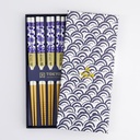 Chopstick Giftset/5 Wave Blue 17950 1/100