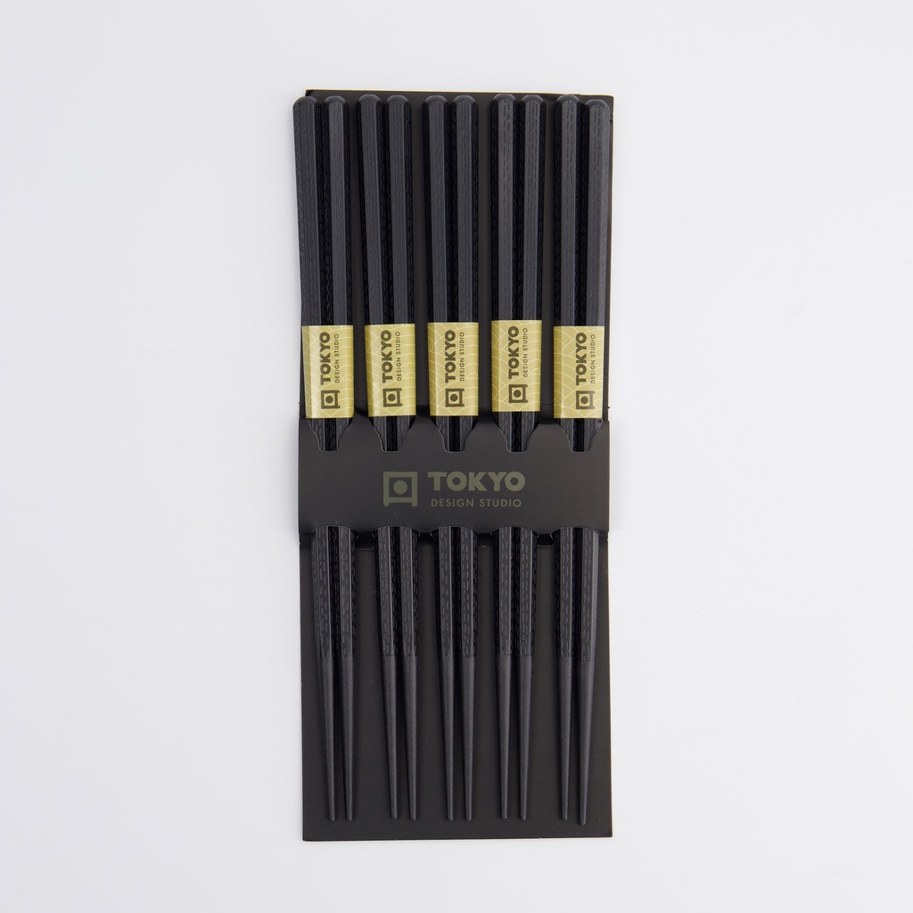 Chopstick Set/5 Polymer Glassfibre Pentagon Shape A4-D287 10/100