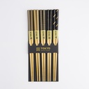 Chopstick Set/5 Black Stripe DJ-12 17938 10/200