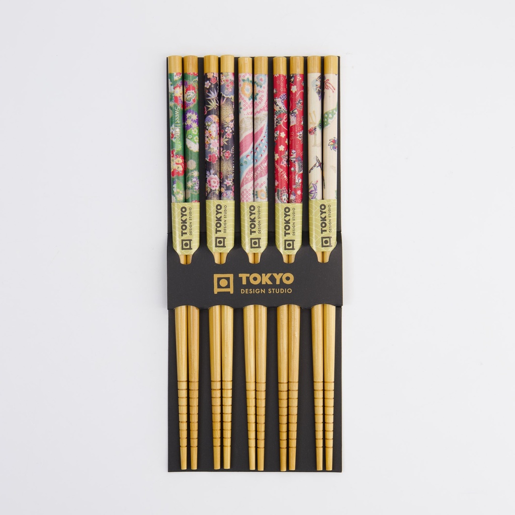Chopstick Set/5 Colored KZ-9 17914 10/200