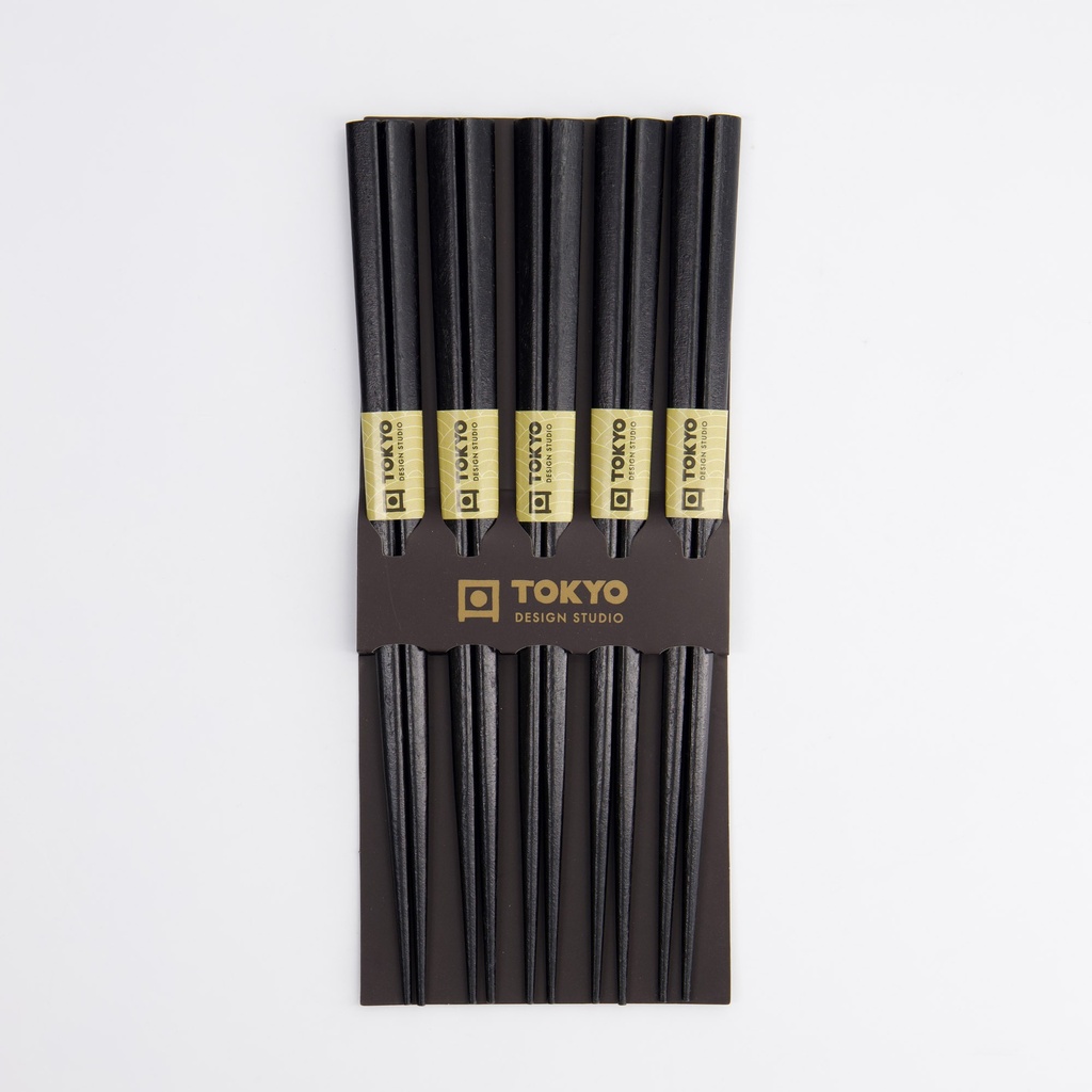 Chopstick Set/5 Black Wood 17936 10/200