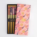 Chopstick Giftset/5 Sakura Patterns B-0883T 1/100