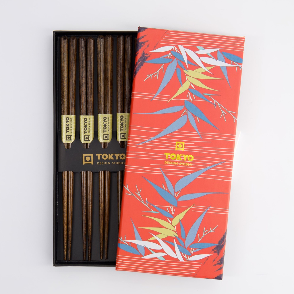 Chopstick Giftset/5 Dark Brown B-0237 1/100