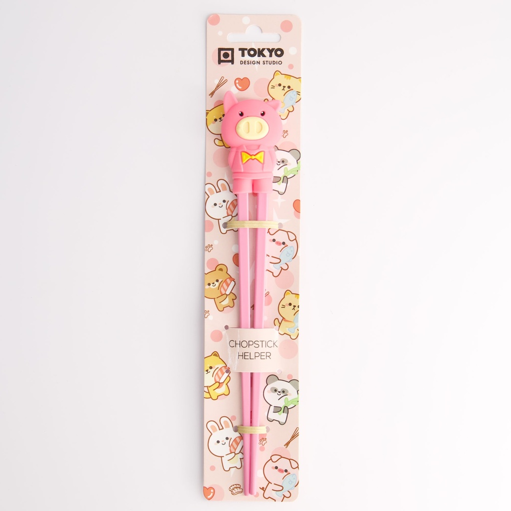 Children Chopsticks Pig Pink 22cm 4651 6/240