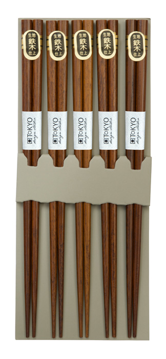 Chopstick Set/5 Brown B-38 10/200