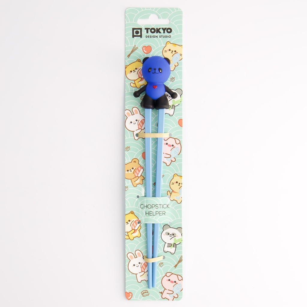 Children Chopsticks Panda Blue 22cm 4666 6/240