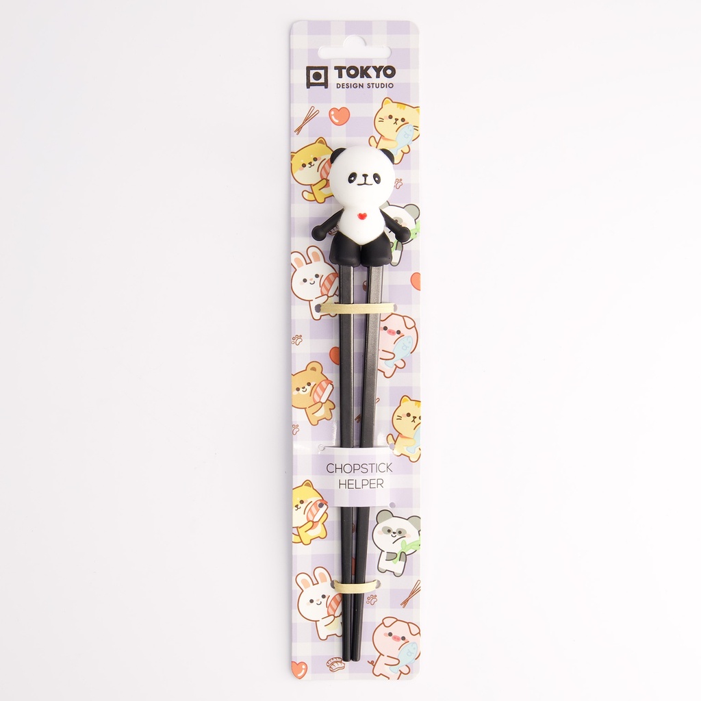 Children Chopsticks Panda Black 22cm 4624 6/240