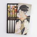 Chopstick Giftset/5 Geisha White B-1416 1/100