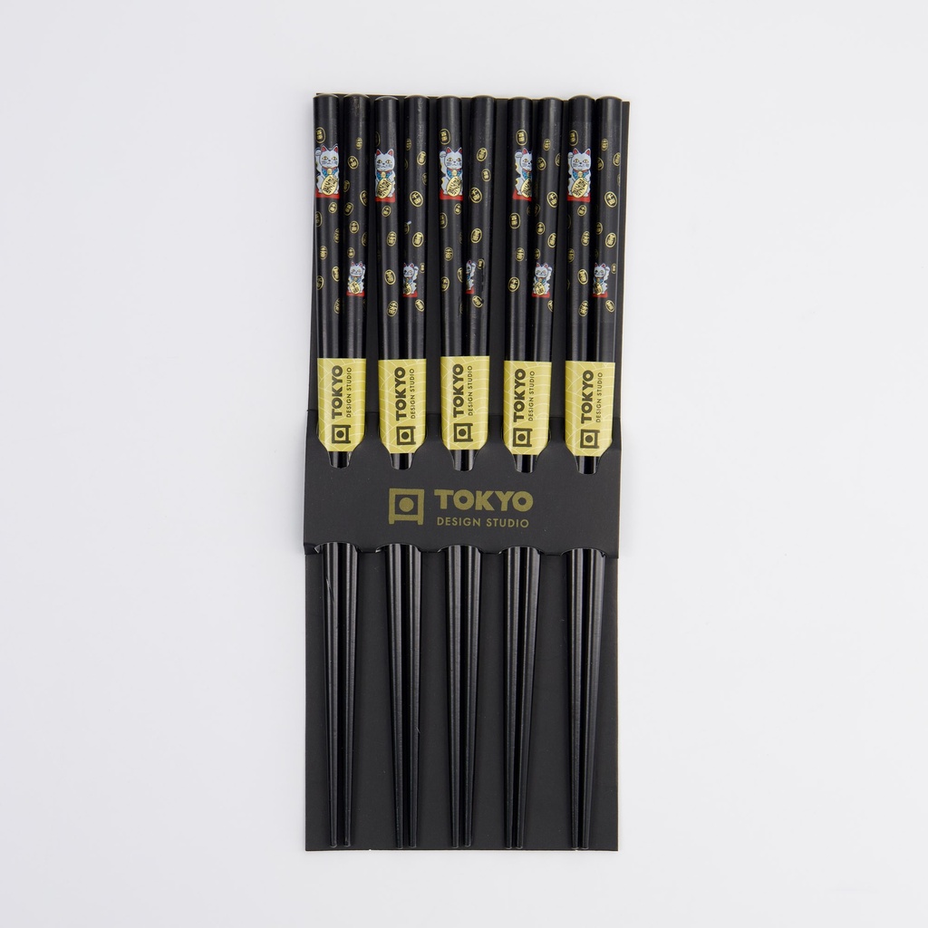 Chopstick Set/5 Lucky Cat  8446 10/200
