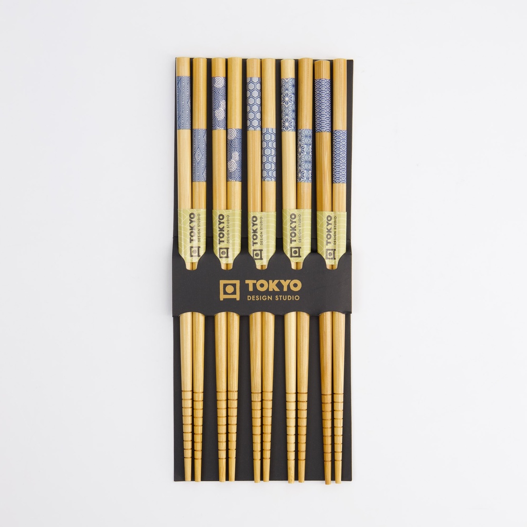 Chopstick Set/5 Blue B-157A 10/200
