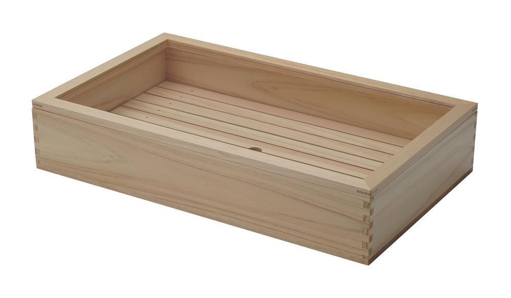 Kitchen Wooden Presentation Box W/Lid 35628 50x30x10cm 20668 1/1