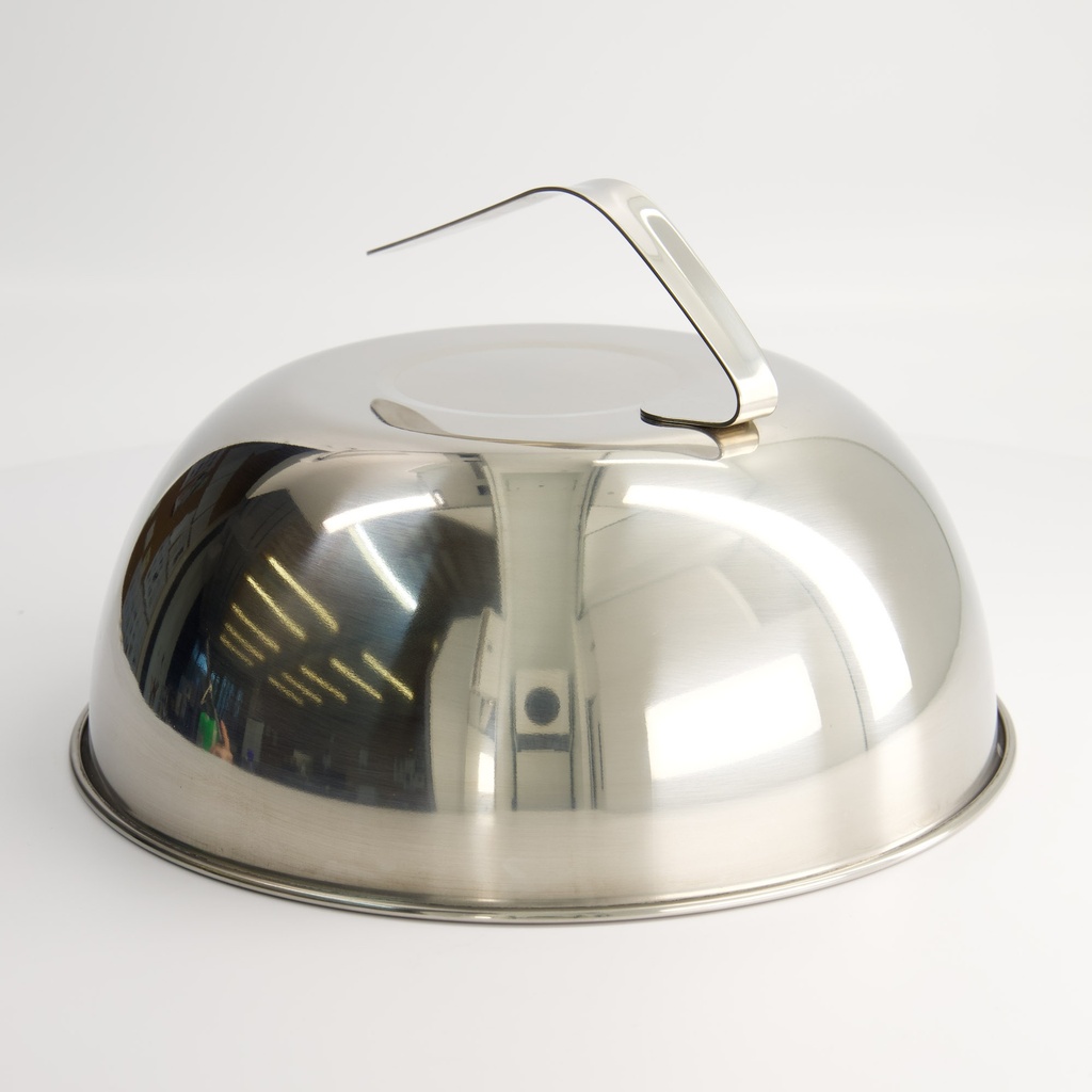 Kitchen Stainless Steel 27.3x10.5cm Steak Cover 1/10