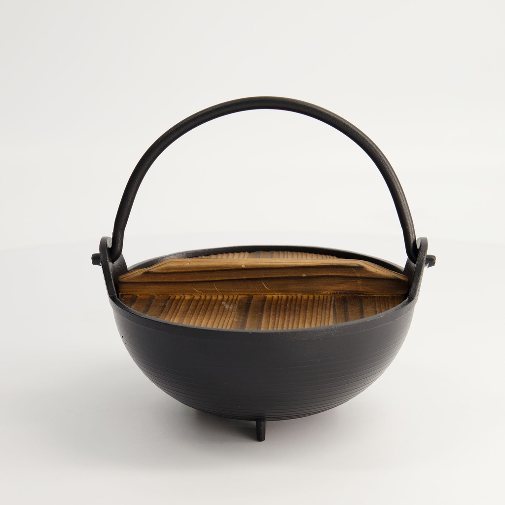 Kitchen Sukiyaki Pot w/Wooden Lid 15cm 292023 1/10