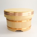 Woodenware Sushi Edo Ohitsu Rice Holder 04104 27x17cmh (10cups) 1/4