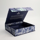 Paper Giftbox 8A 24.5x22x6cm Sushi Set Blue Flower for: 6pcs Sushi Set