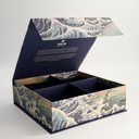 Paper Giftbox 1G 28.2x27.5x8.7cm Ocean Light blue Set 4pcs 13x7cm Bowl 1/6