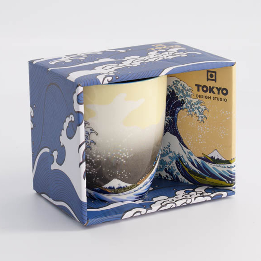 Kawaii Hokusai Mug W/Giftbox 8.5x10.2cm 340ml 21531 1/36