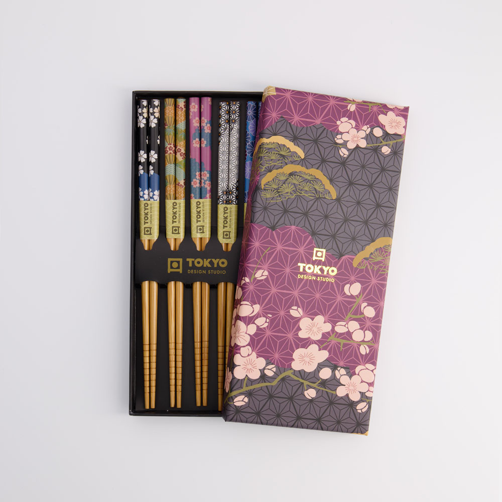 Chopstick Giftset/5 Flowers DJ2301 1/100
