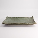 Mino Craft Rectangular Plate Wabi Uguisu 31x21x4cm FK-SW2303 4/24