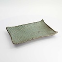 Mino Craft Rectangular Plate Wabi Uguisu 31x21x4cm FK-SW2303 4/24