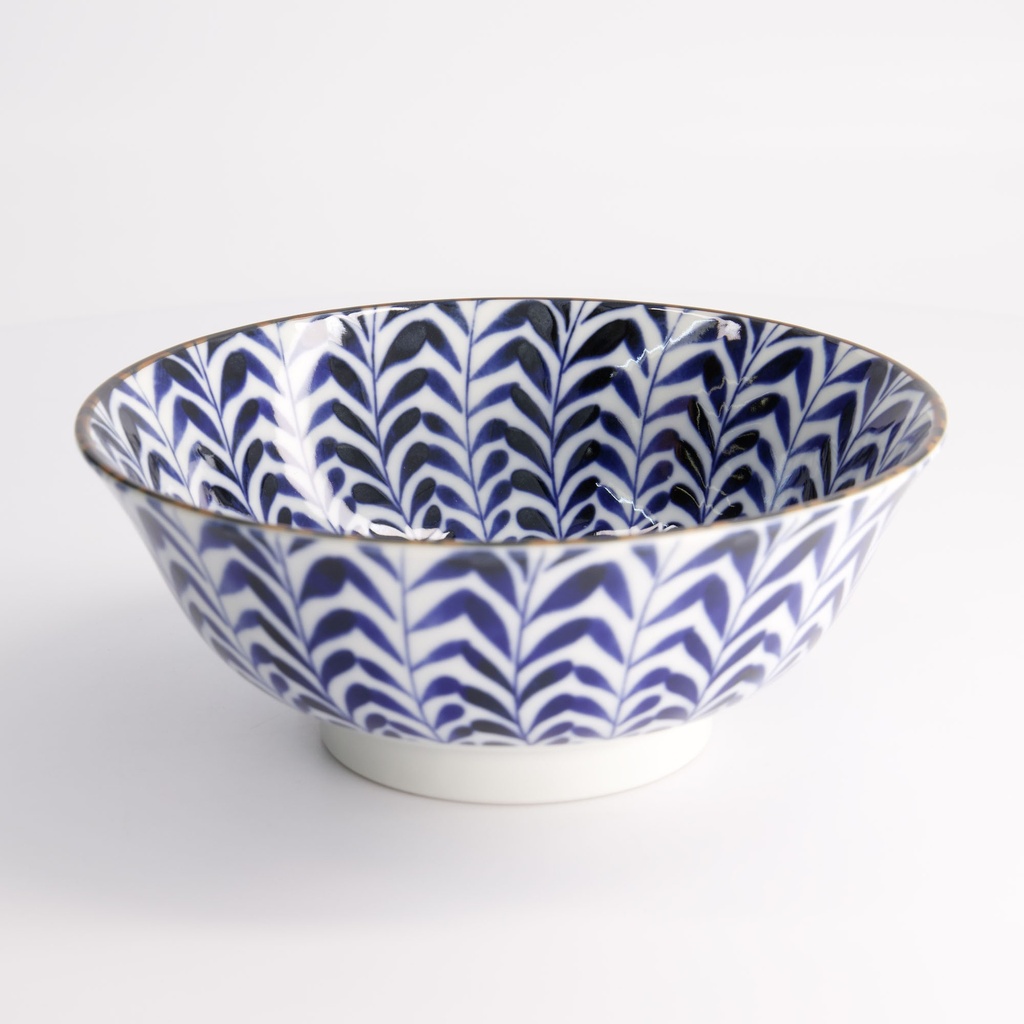 Mino Blue Mixed Bowls Ramen 19x8cm Shidare 21599 6/36