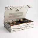 Sakura Black Sushi Set 2pcs w/ chopsticks 22.5x12.7cm & 8.6x3.6cm 22583