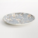 Fujisakura Plate 16.5x2cm Gray 22591 12/96