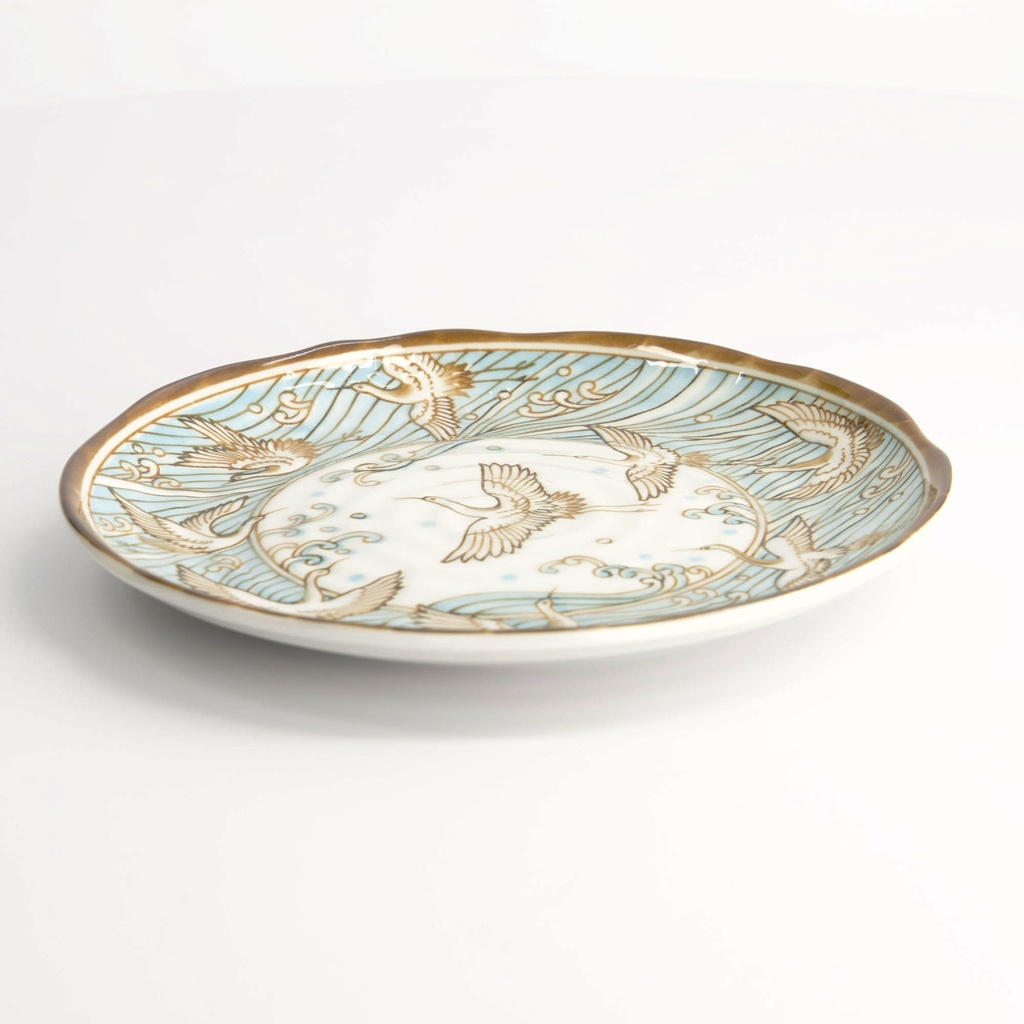 Crane Plate 16.5x2cm Light Blue 22595 12/96